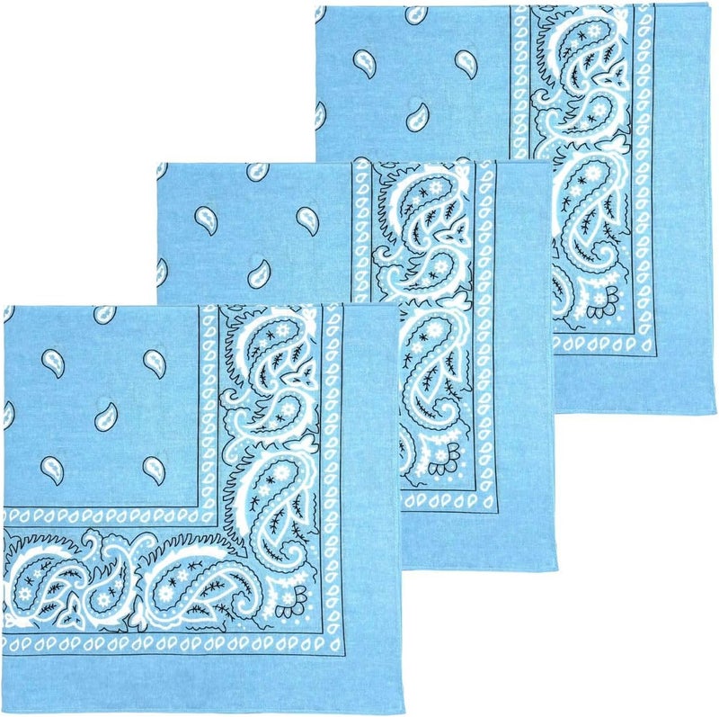 MD Style Extra Large Bandana 27” x 27” 100% Cotton for Men & Women Paisley Handkerchief Headband Scarf Jumbo Bandanas - Image 1